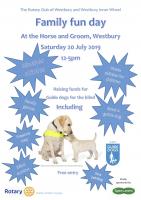 The Rotary Club of Westbury and Westbury Inner wheel Family Fun Day 

An exciting and fun Family Day Out at one of the premier venues in Westbury, The Horse and Groom in Alfred Street, Westbury. 12 til 5pm on Saturday 20th July.